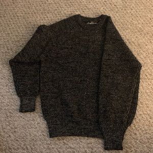 black and yellow metallic sweatshirt